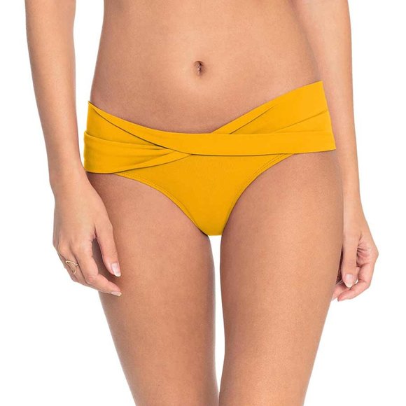 Robin Piccone Ava Twist Bottom (Size S in Marigold) - Picture 1 of 8
